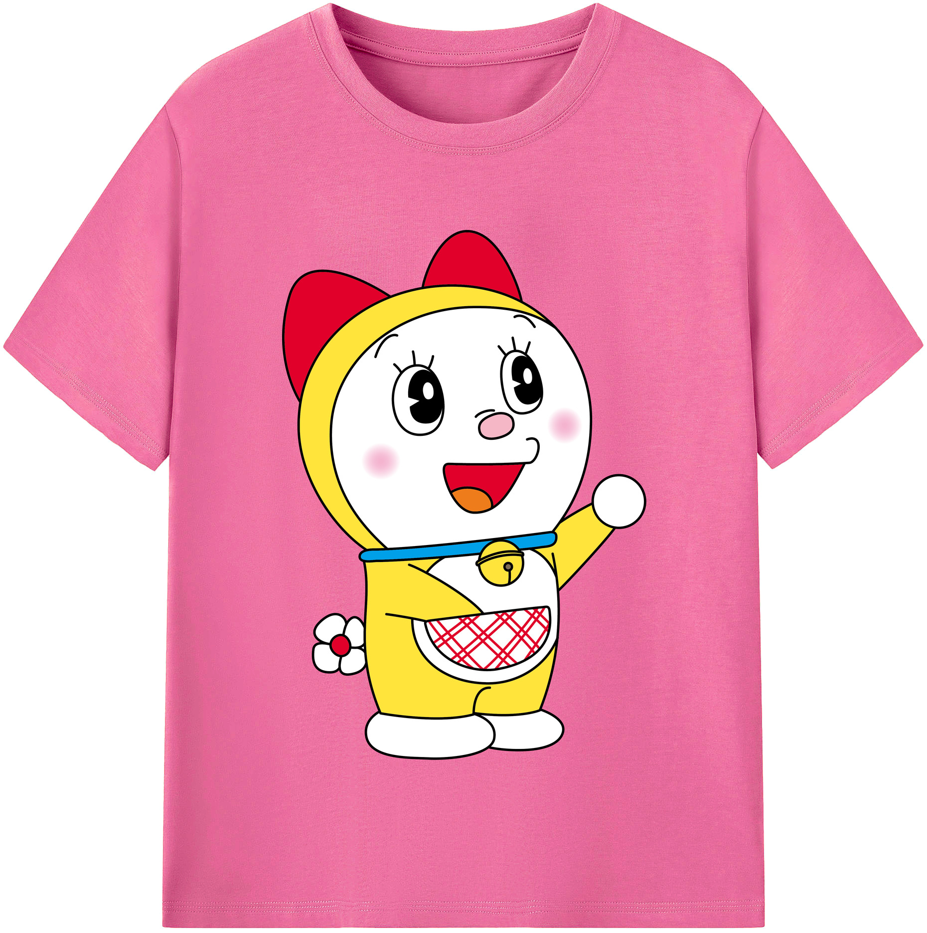 （画像用） ドラえもん ドラミ Doraemon Dorami レディースカジュアルプリントTシャツ（綿100％）